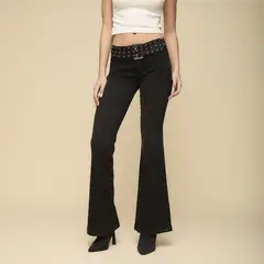 MOSSIMO - Jeans Tiro Bajo Straight Mujer