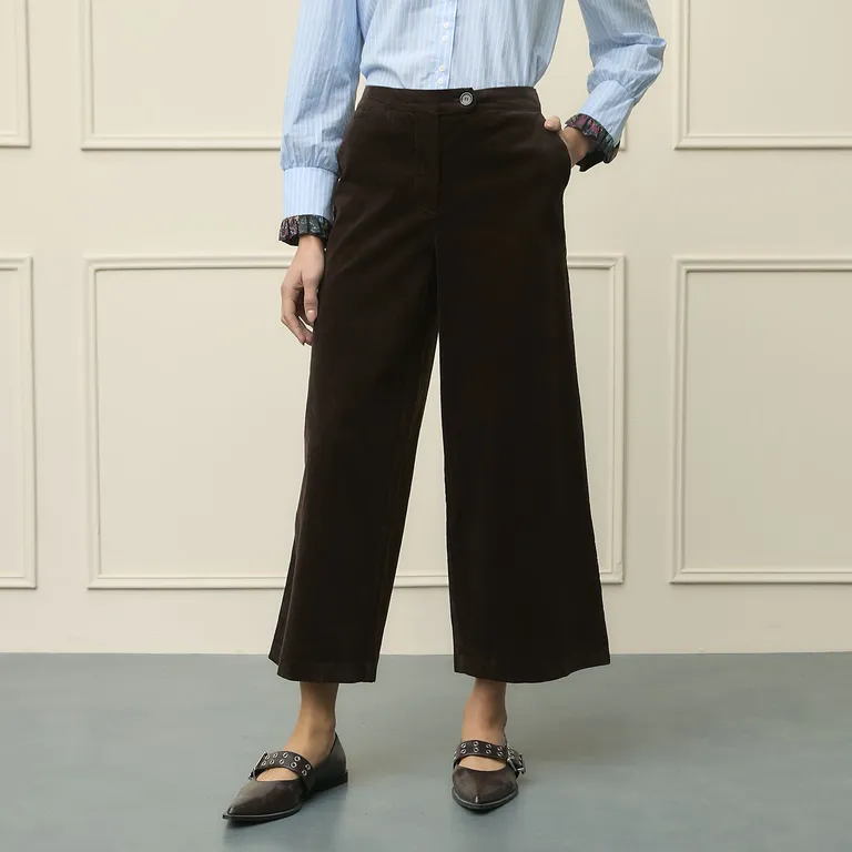 Pantalón Regular Tiro Medio Mujer