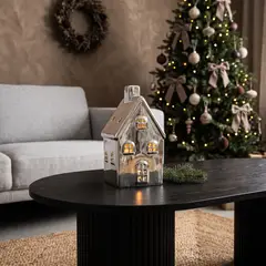 BASEMENT HOME - Aldea Villa 16X9 cm Cerámica Living Adorno Navidad Decoración