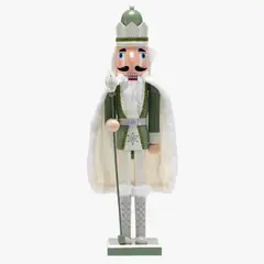 MICA - Cascanuez Snow Green 60 cm Adorno Navidad Decoración