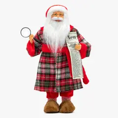 MICA - Santa Claus 48X25 cm Viejo Pascuero Adorno Navidad Decoración