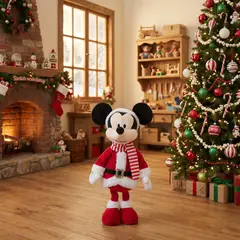 DISNEY - Muñeco Mickey 57 Cm Peluche Navidad Adorno Decoración