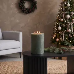MICA - Vela Velón 15X20 cm Adorno Decoración Navidad Basement Home