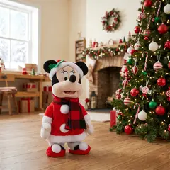 DISNEY - Muñeco Minnie Musical 30x18 cm Navidad Adorno Decoración