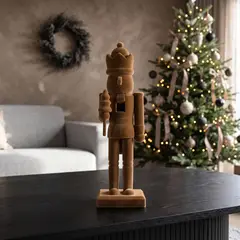 BASEMENT HOME - Cascanuez Velvet 25x7,5 cm Adorno Navidad Decoración