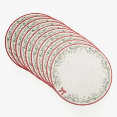 MICA - Pack de 10 Individual de Papel 47X32 cm Decoración Navidad