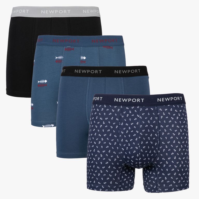 Pack De 4 Boxers Algodón Hombre
