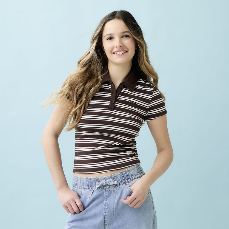 Polera Cuello Polo Mujer
