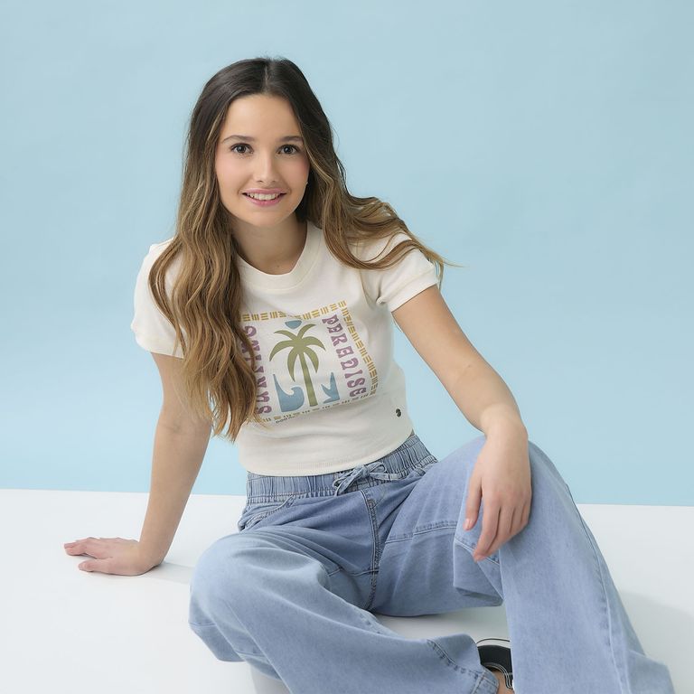 Polera Estampada 100% Algodón Orgánico Mujer