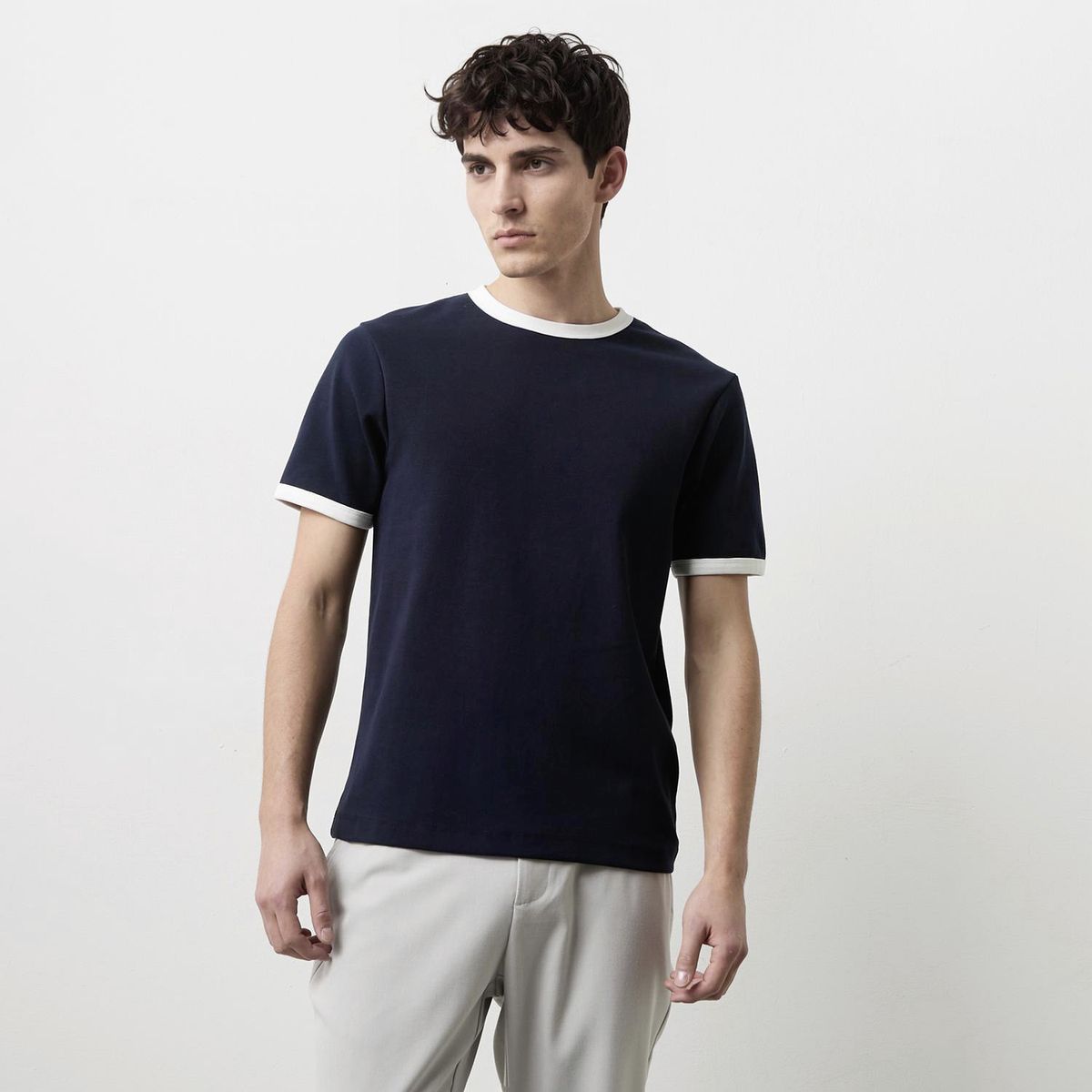 BASEMENT - Polera Manga Corta Hombre Basement
