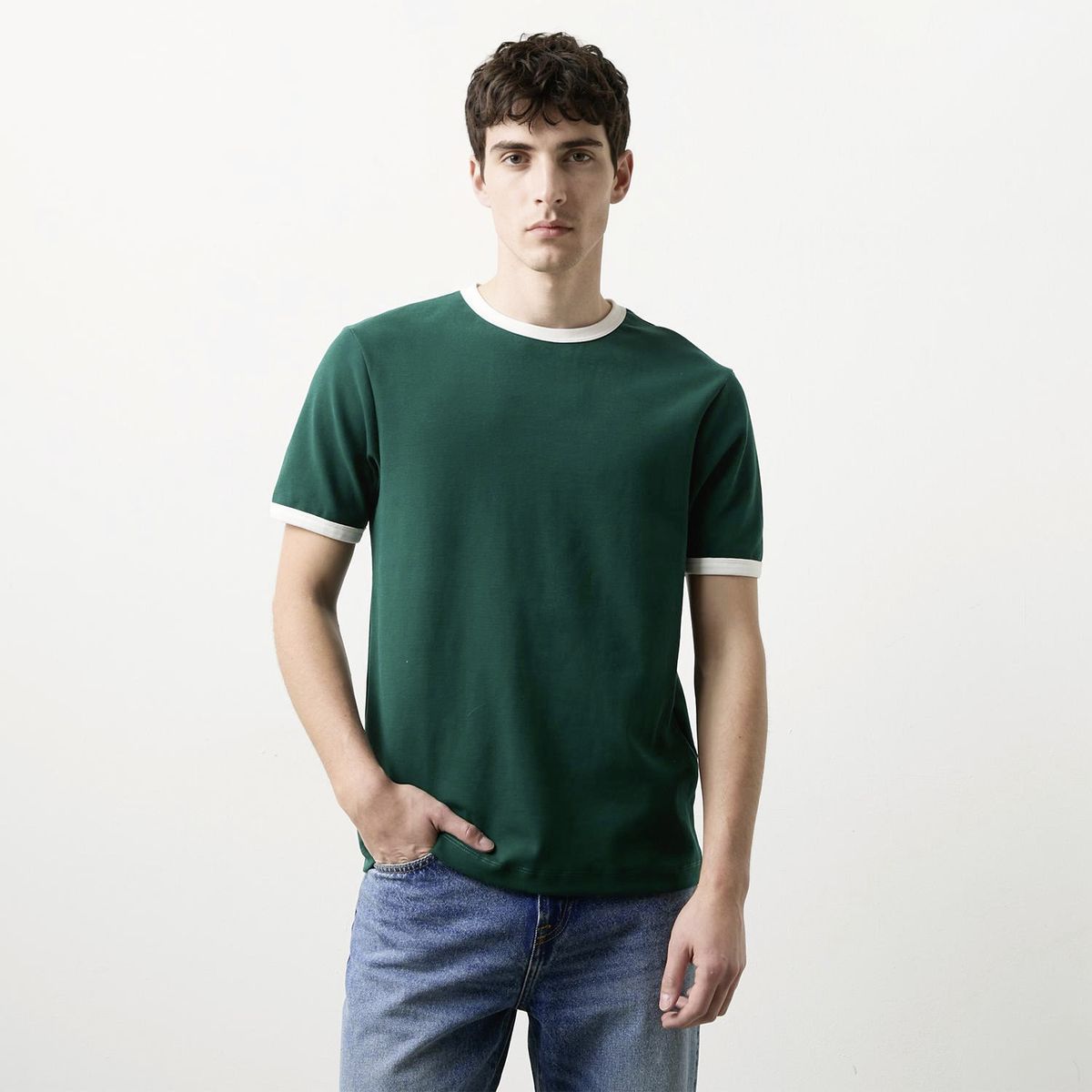 BASEMENT - Polera Manga Corta Hombre Basement