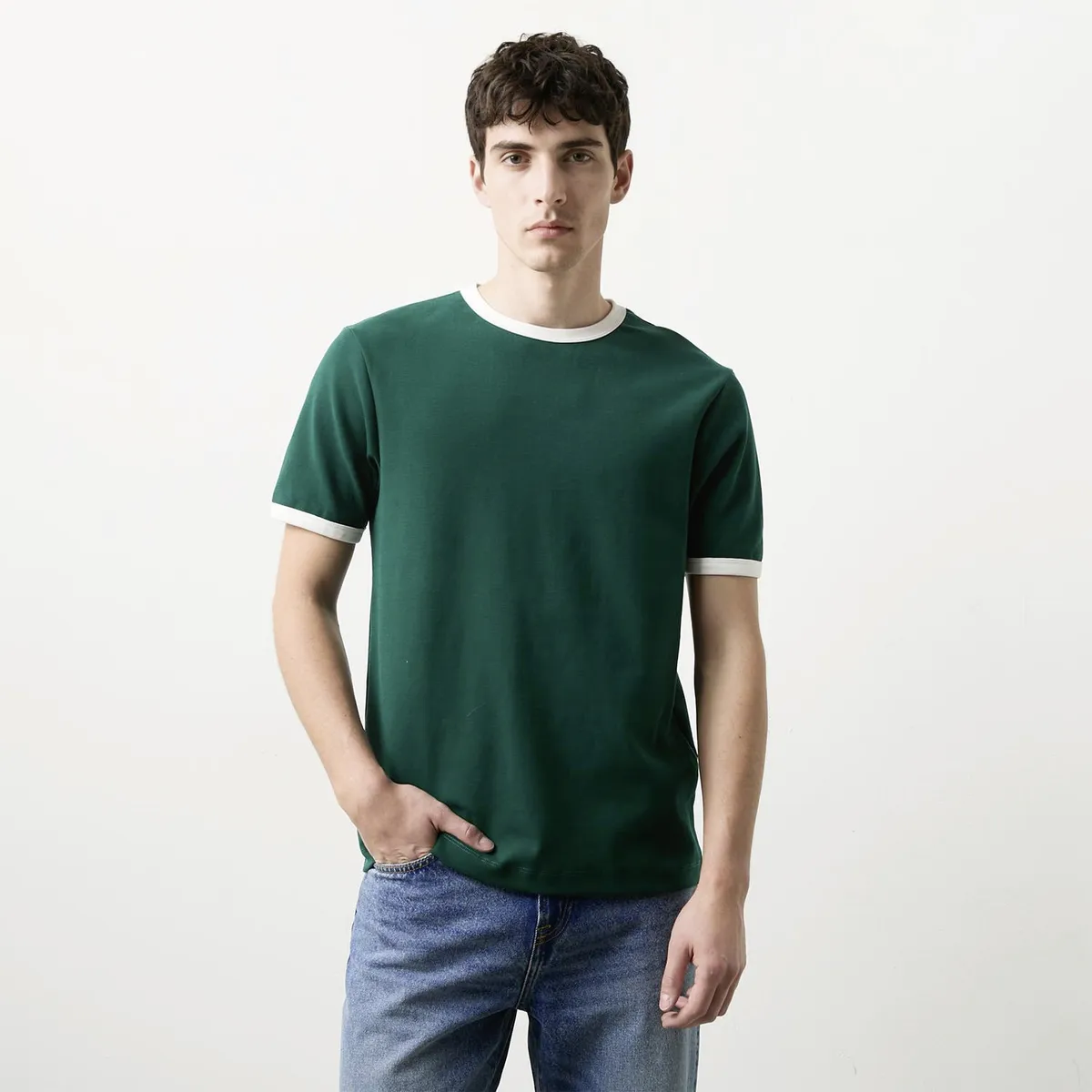 BASEMENT - Polera Manga Corta Hombre Basement