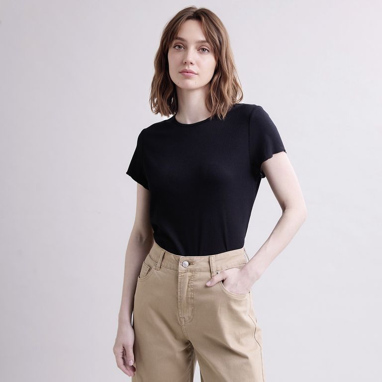Polera Básica Lisa Mujer