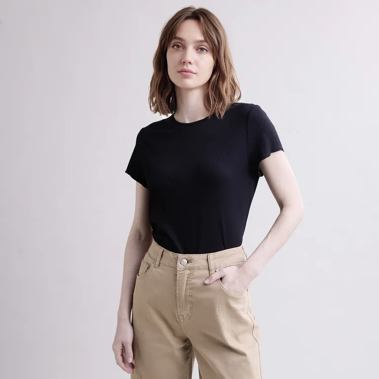 Polera Básica Lisa Mujer