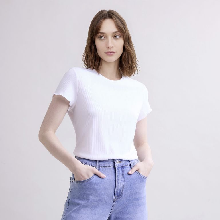 Polera Básica Lisa Mujer