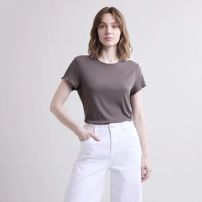 Polera Básica Lisa Mujer