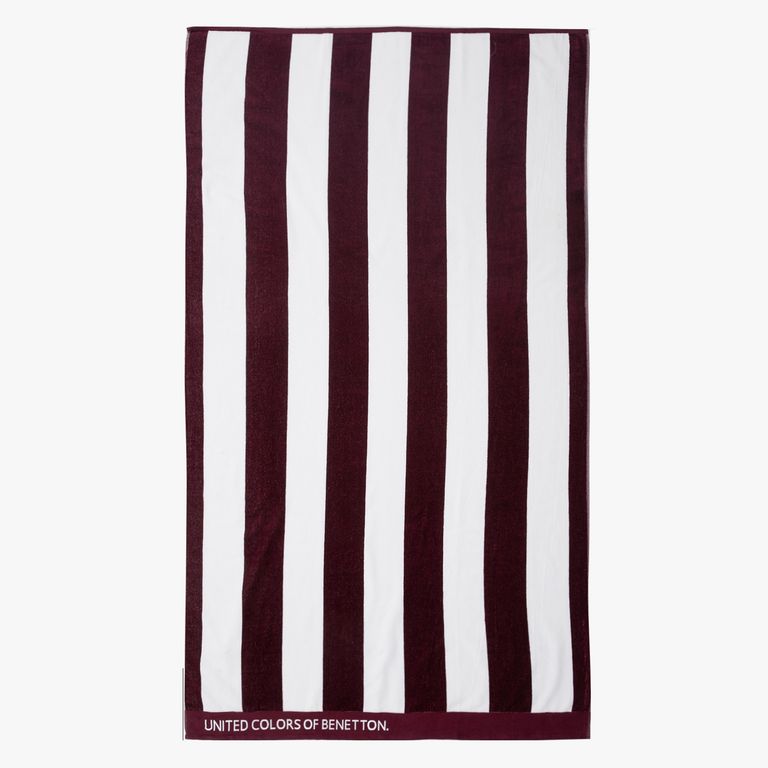 Toalla Jac Stripes Burdeo 100X180