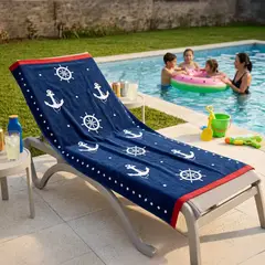 AMBIENTA - Toalla Estampada Anclas 70X150 Cm