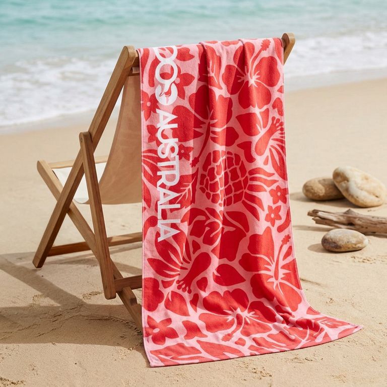 Toalla de Playa Microfibra Piña 160x80 Cm