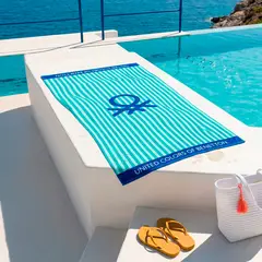 BENETTON - Toalla de Playa Infantil Estampada 71x148 Cm
