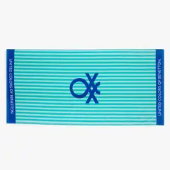 BENETTON - Toalla Inf Print Turquesa 71X148