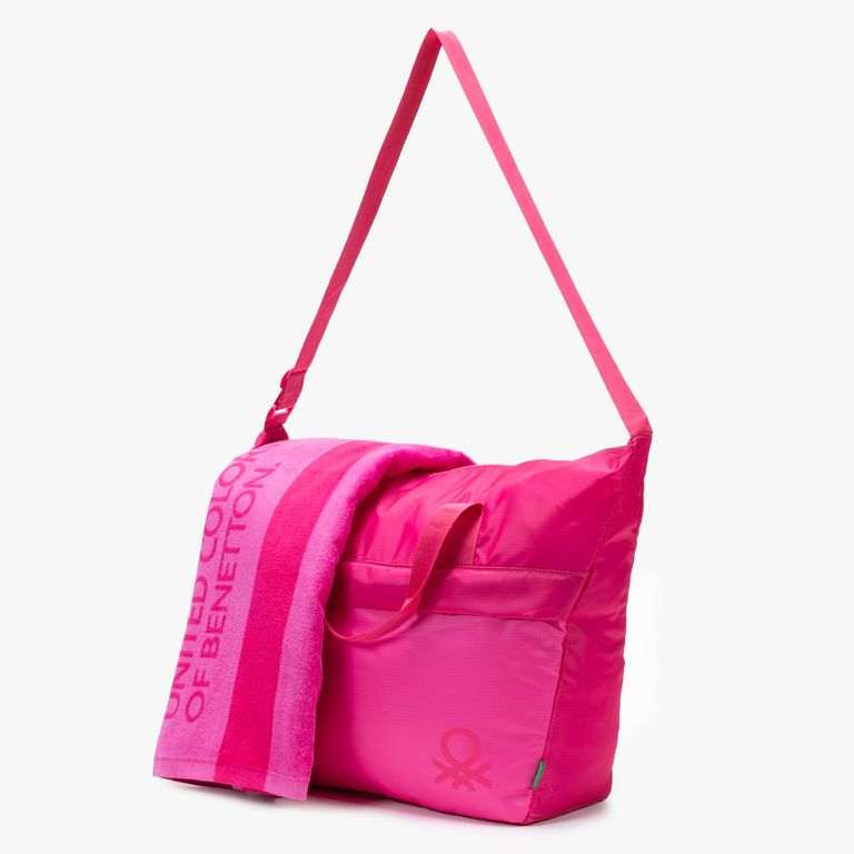 Bolso Toalla Pirámide Pink 90X170