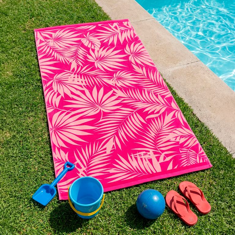 Toalla Estampada Palmera 70X150 Cm