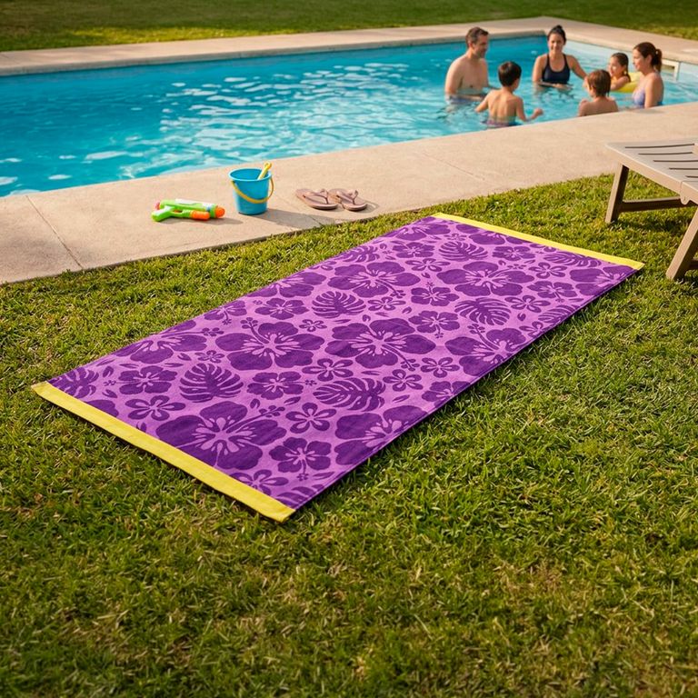 Toalla Estampada Hibiscus 70X150 Cm