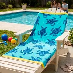 AMBIENTA - Toalla Estampada Tortugas 70X150 Cm