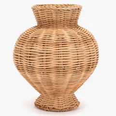 ROBERTA ALLEN - Florero Rattan 18X25 cm