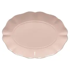 COSTA NOVA - Fuente Ovalada Cerámica Rosa 40X28.8 cm