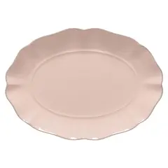 COSTA NOVA - Fuente Ovalada Cerámica Rosa 21X29.7 cm