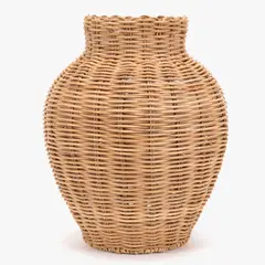 ROBERTA ALLEN - Florero Rattan 20X25 Cm