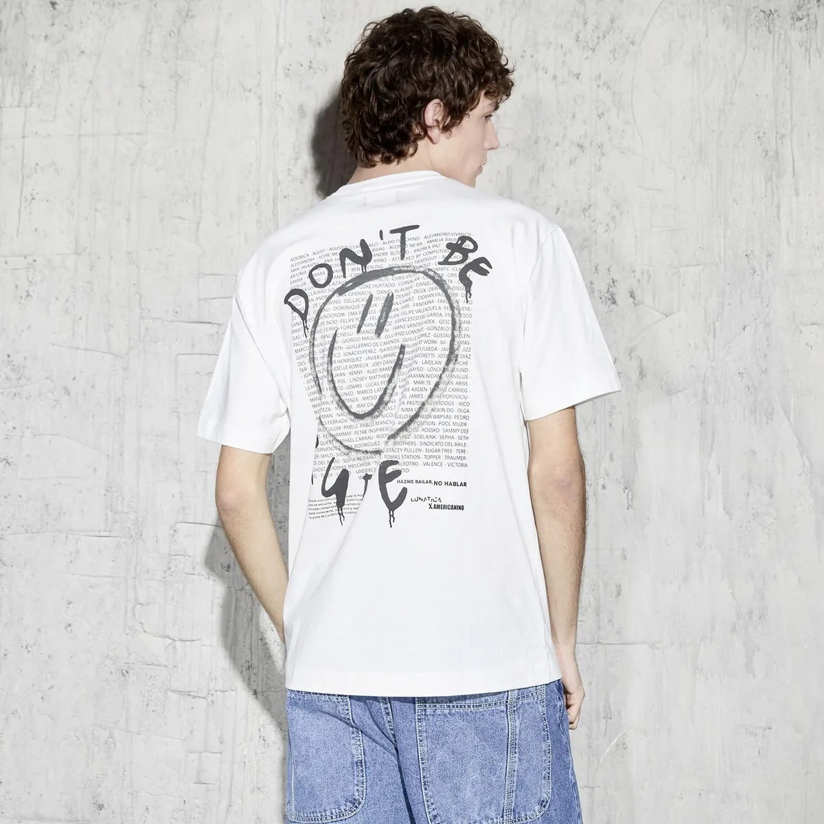 AMERICANINO - Polera Manga Corta Hombre Lunática Americanino