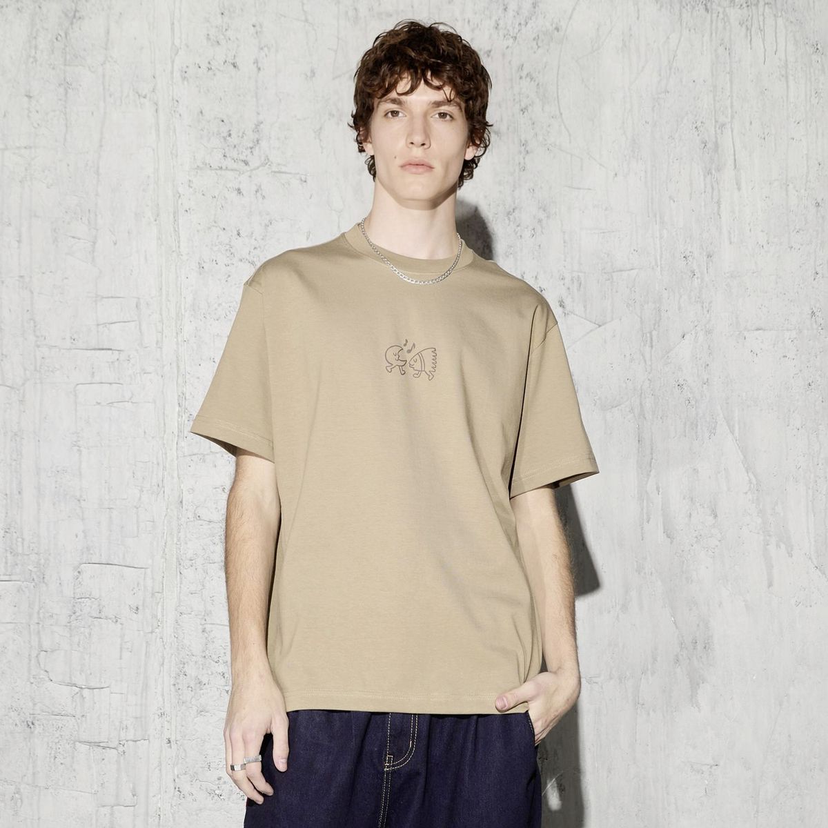 AMERICANINO - Polera Manga Corta Hombre Lunática Americanino
