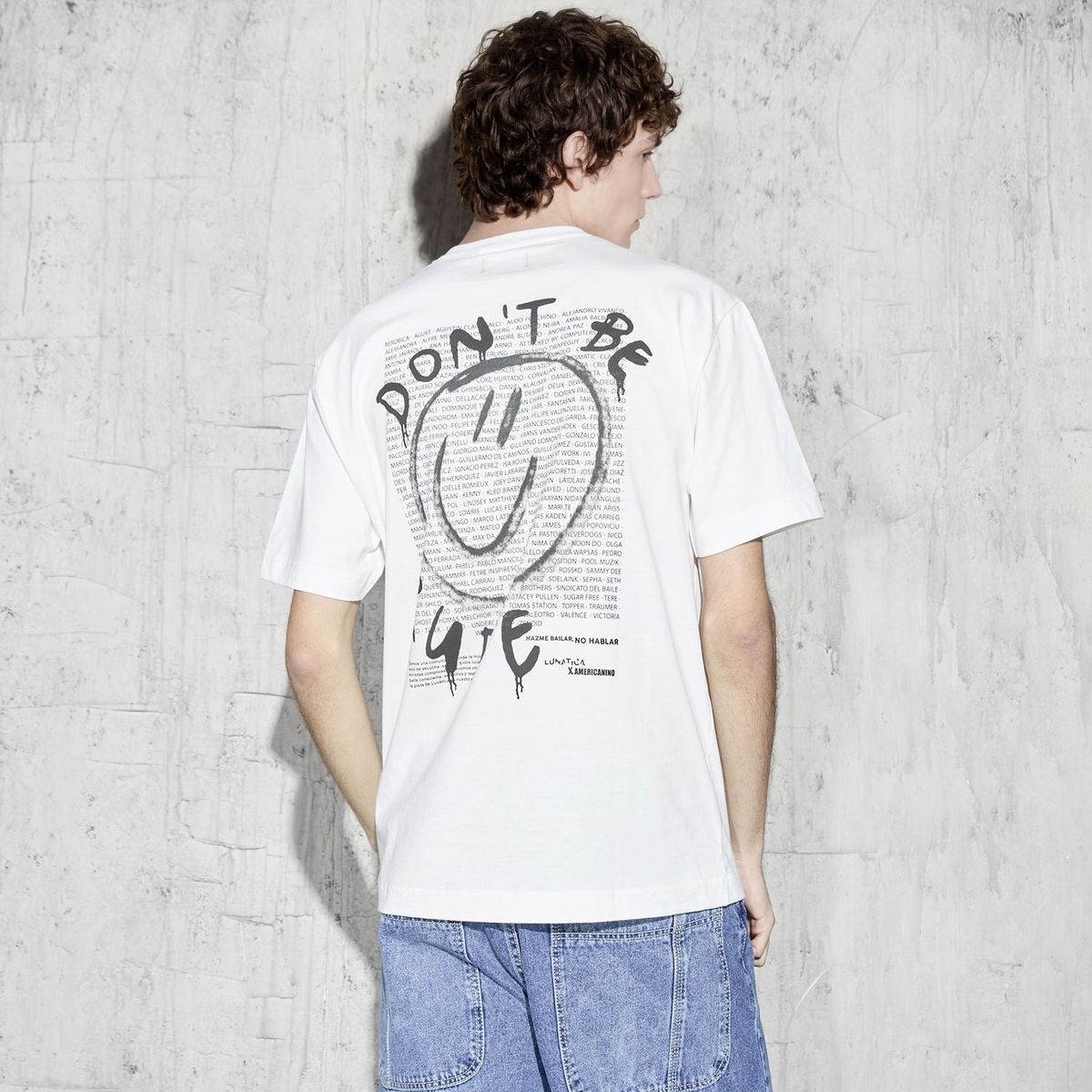 AMERICANINO - Polera Manga Corta Hombre Lunática Americanino