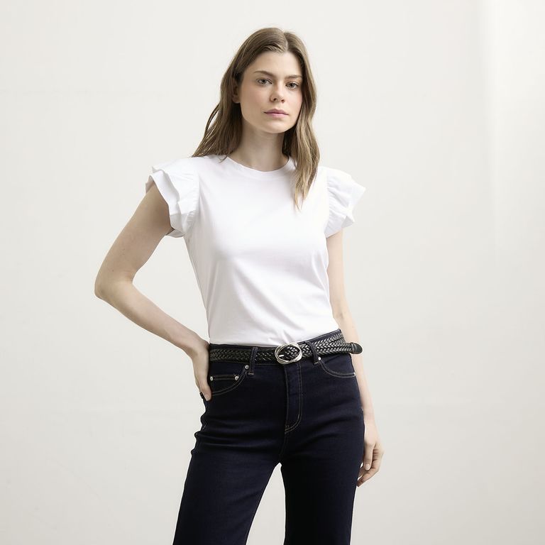 Polera Manga Vuelos Mujer