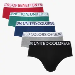 BENETTON - Pack 5 Slips Algodón Hombre