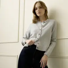 BASEMENT - Chaleco 100% Lana Merino Mujer