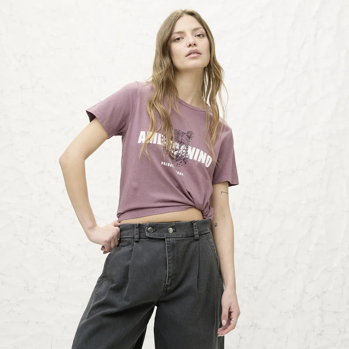 AMERICANINO - Polera Manga Corta Mujer Americanino