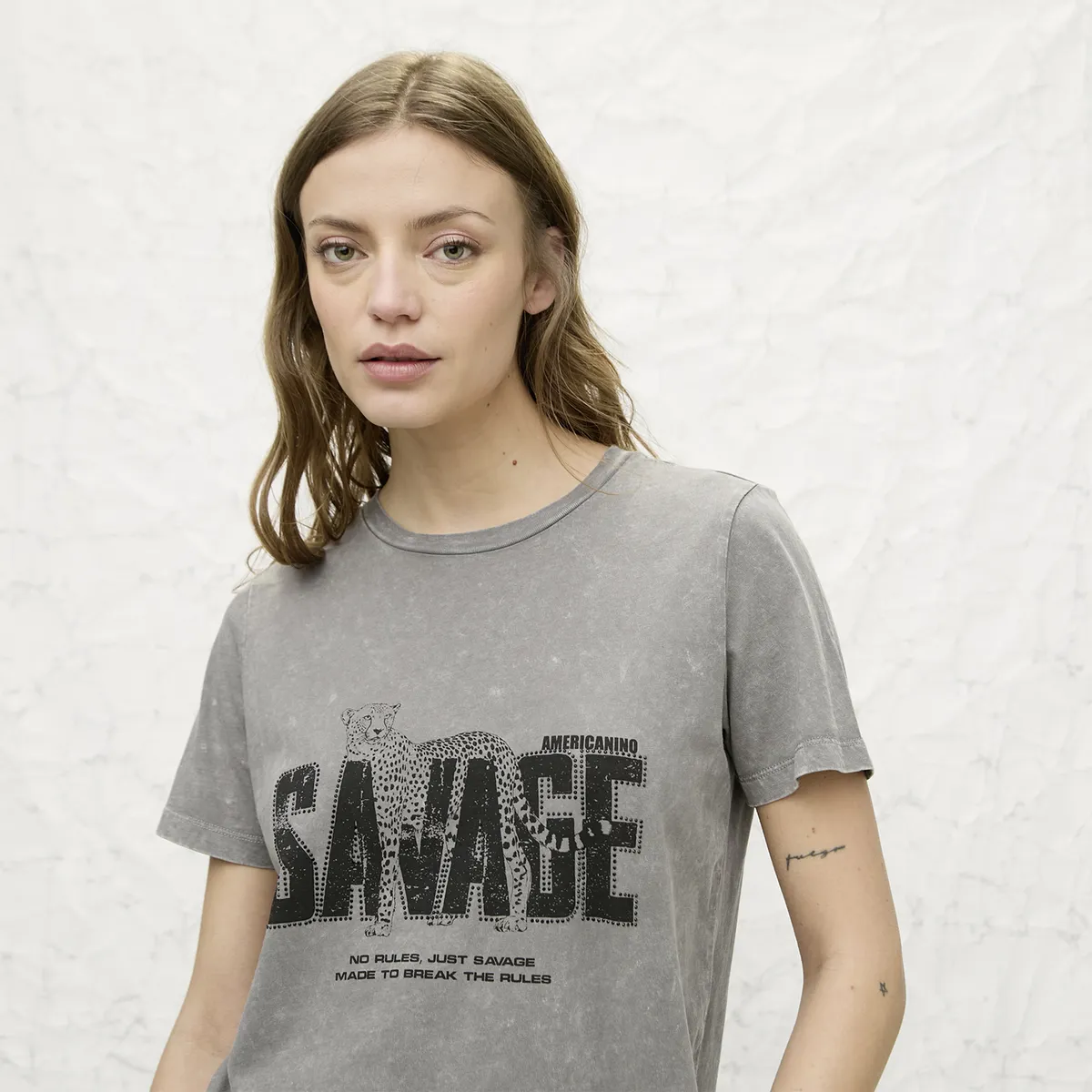 AMERICANINO - Polera Manga Corta Mujer Americanino