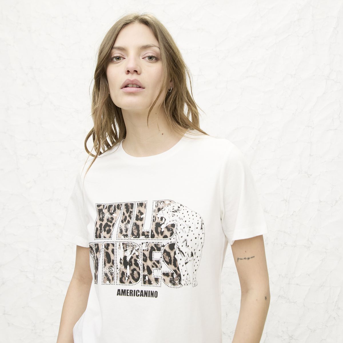 AMERICANINO - Polera Manga Corta Mujer Americanino