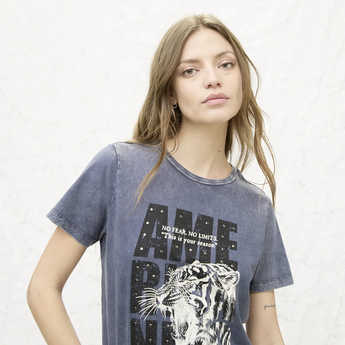 AMERICANINO - Polera Manga Corta Mujer Americanino