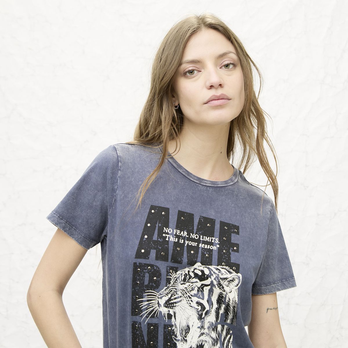 AMERICANINO - Polera Manga Corta Mujer Americanino