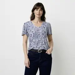 NEWPORT - Polera Manga Corta Mujer