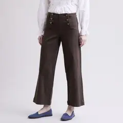 UNIVERSITY CLUB - Jeans Wide Leg Tiro Medio Mujer