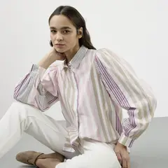 BASEMENT - Blusa Rayas Mujer