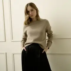 BASEMENT - Sweater 100% Lana Merino Mujer
