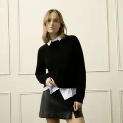 BASEMENT - Sweater 100% Lana Merino Mujer