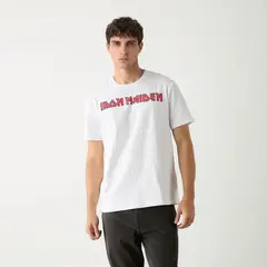 BASEMENT - Polera Manga Corta Algodón Iron Maiden Hombre